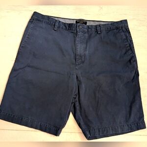 Banana Republic Factory Aiden Shorts Men’s Navy Blue 36 Flat Casual Chino
